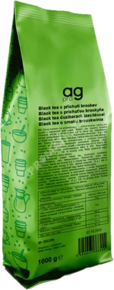 AG PRO Black tea s příchutí broskev 1000g