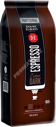 Douwe Egberts Espresso Extra dark roast zrnková káva 1000g